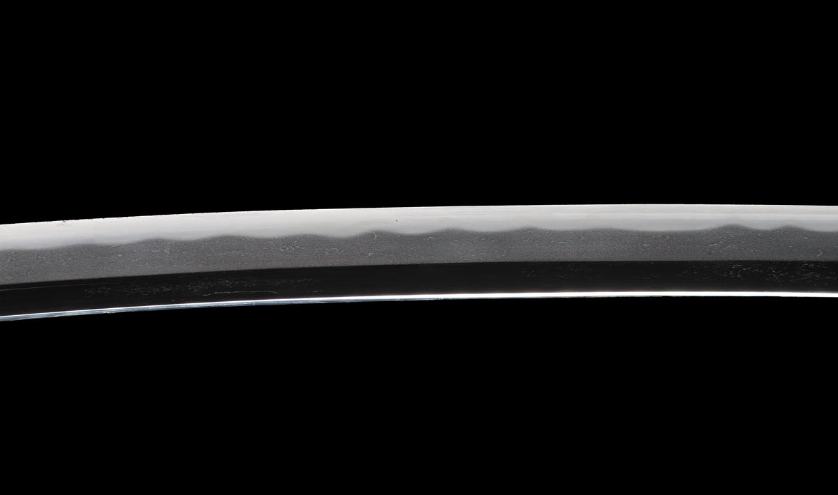Antique Japanese Katana Sword attributed to Kashū Ietsugu with Notare-Gunome Hamon and Plum Blossom Sukashi Tsuba - NBTHK Hozon