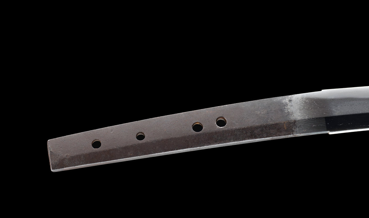 Antique Japanese Katana Sword attributed to Kashū Ietsugu with Notare-Gunome Hamon and Plum Blossom Sukashi Tsuba - NBTHK Hozon