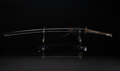 Antique Japanese Katana Sword attributed to Kashū Ietsugu with Notare-Gunome Hamon and Plum Blossom Sukashi Tsuba - NBTHK Hozon
