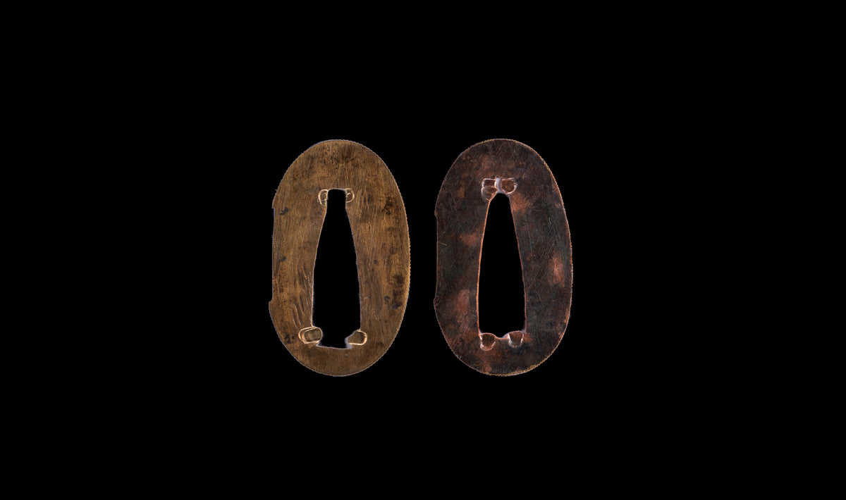 Antique Japanese Katana Sword with Hoso-Suguha Hamon, Phoenix Fuchi and Coin Menuki — Muromachi Period