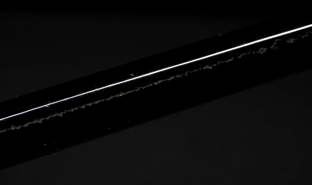 Antique Japanese Katana Sword with Hoso-Suguha Hamon, Phoenix Fuchi and Coin Menuki — Muromachi Period