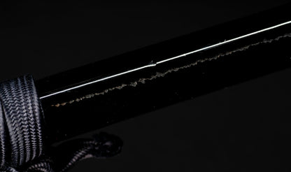 Antique Japanese Katana Sword with Hoso-Suguha Hamon, Phoenix Fuchi and Coin Menuki — Muromachi Period