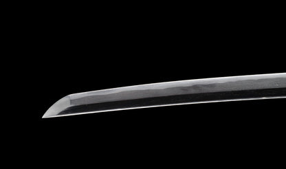Antique Japanese Katana Sword with Hoso-Suguha Hamon, Phoenix Fuchi and Coin Menuki — Muromachi Period