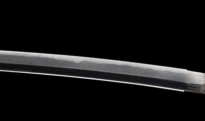 Antique Japanese Katana Sword with Hoso-Suguha Hamon, Phoenix Fuchi and Coin Menuki — Muromachi Period