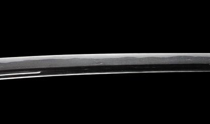 Antique Japanese Katana Sword with Hoso-Suguha Hamon, Phoenix Fuchi and Coin Menuki — Muromachi Period