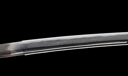 Antique Japanese Katana Sword with Hoso-Suguha Hamon, Phoenix Fuchi and Coin Menuki — Muromachi Period