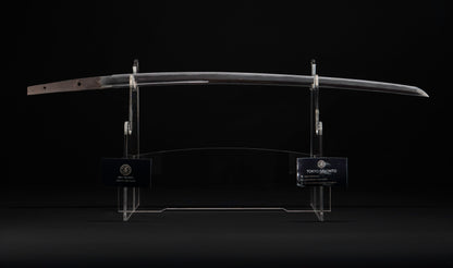 Antique Japanese Katana Sword with Hoso-Suguha Hamon, Phoenix Fuchi and Coin Menuki — Muromachi Period