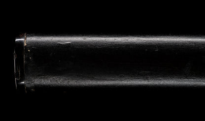 Antique Japanese Katana Sword attributed to Sagami no Kami Yasuyuki with Suguha Hamon, Wave Fuchi-Kashira and Blue-Ground Iron Tsuba — Edo Shintō