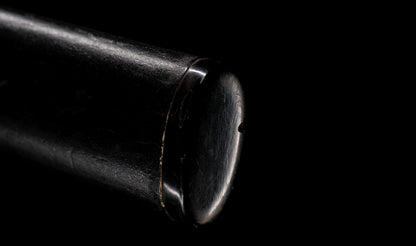 Antique Japanese Katana Sword attributed to Sagami no Kami Yasuyuki with Suguha Hamon, Wave Fuchi-Kashira and Blue-Ground Iron Tsuba — Edo Shintō