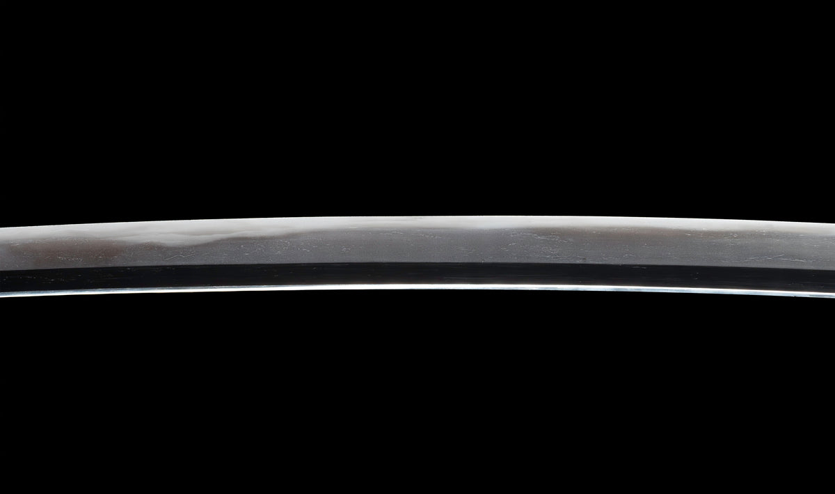 Antiker japanischer katana aus der Muromachi-Epoche, Kaifu zugeschrieben, mit durchbrochenem Eisen-Sukashi tsuba und Shakudō-Figuren fuchi-kashira - NBTHK Hozon