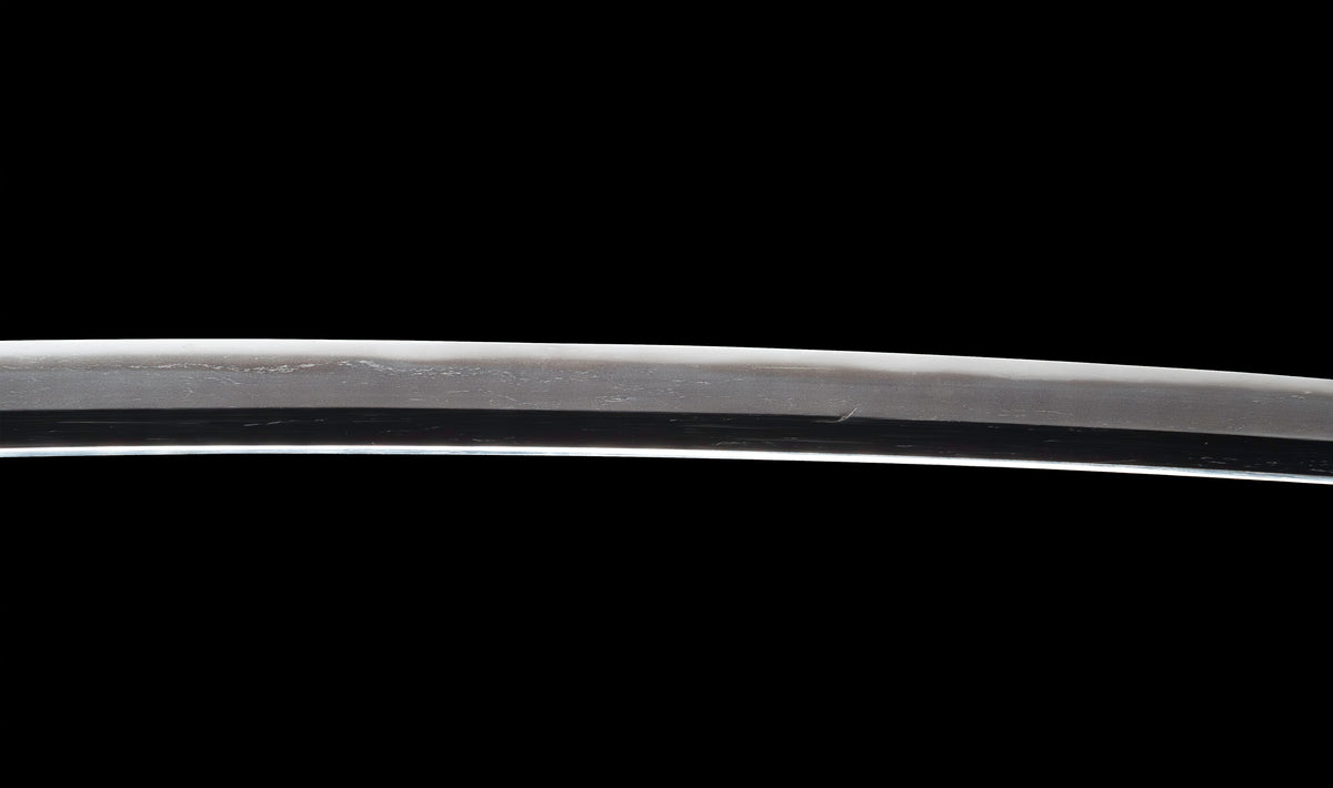 Antiker japanischer katana aus der Muromachi-Epoche, Kaifu zugeschrieben, mit durchbrochenem Eisen-Sukashi tsuba und Shakudō-Figuren fuchi-kashira - NBTHK Hozon