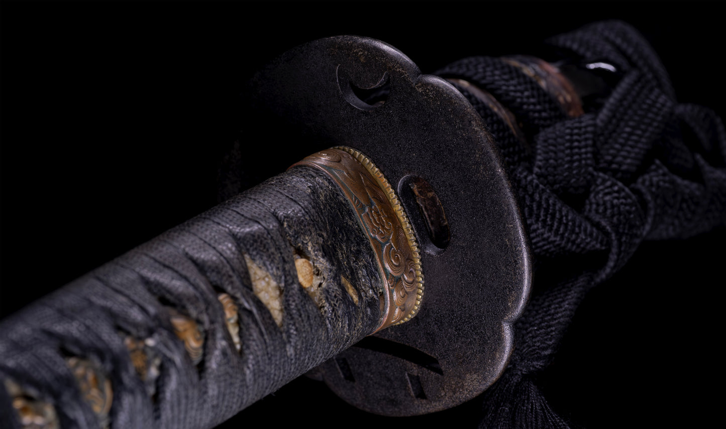 Antique Japanese Katana Sword, Late Edo Shishi Koshirae
