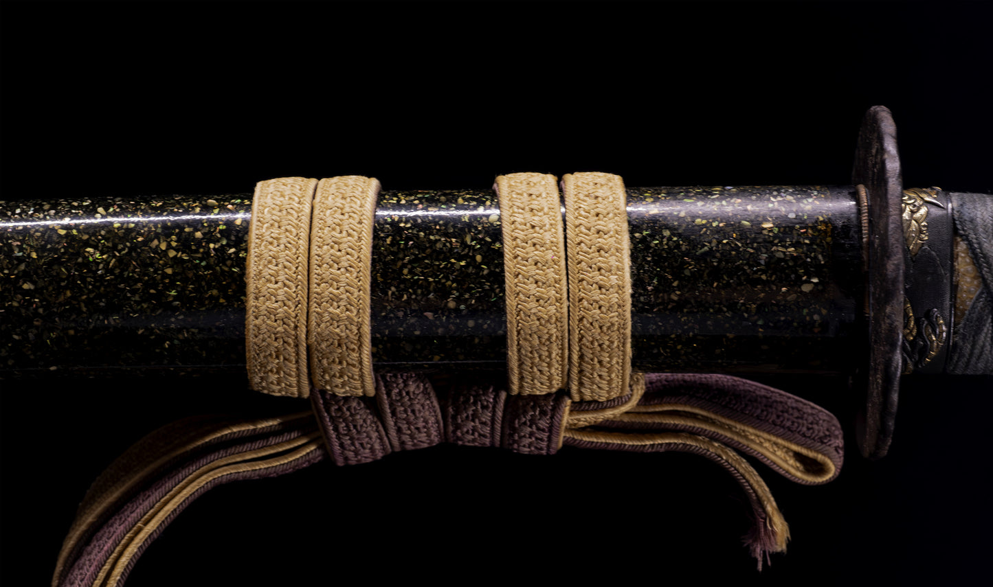 Antique Japanese Katana Sword, Edo Period with Musha-e Battle Koshirae