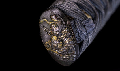 Antique Japanese Katana Sword, Edo Period with Musha-e Battle Koshirae