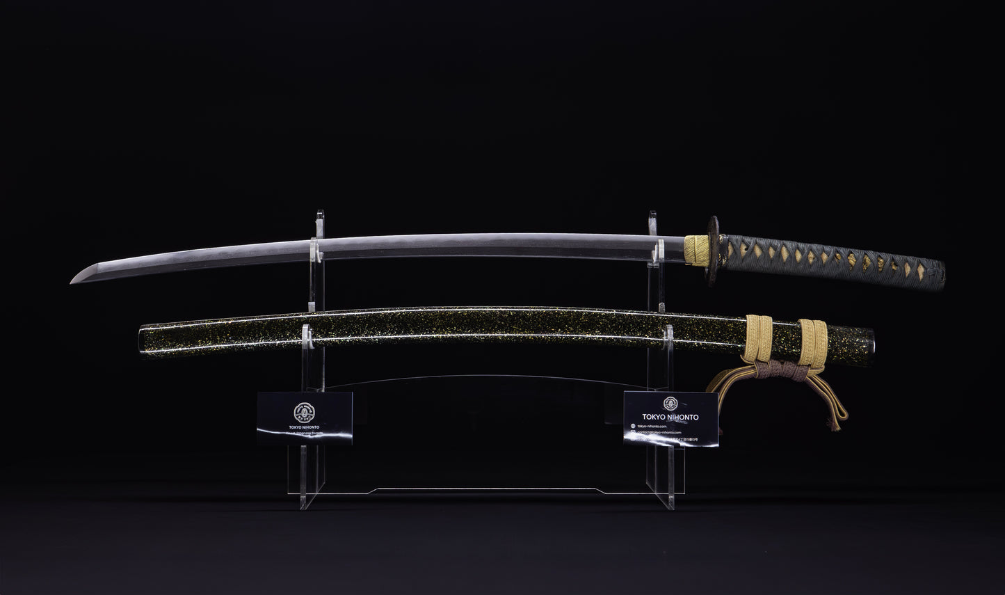 Antique Japanese Katana Sword, Edo Period with Musha-e Battle Koshirae