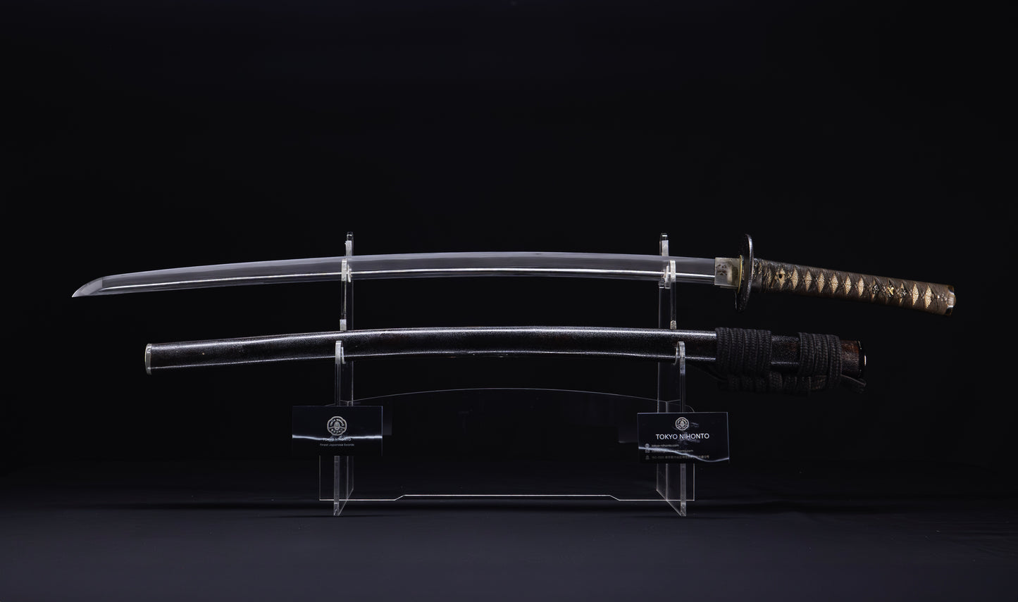 Antique Japanese Katana Sword - Muromachi Uda School, Double NBTHK Hozon