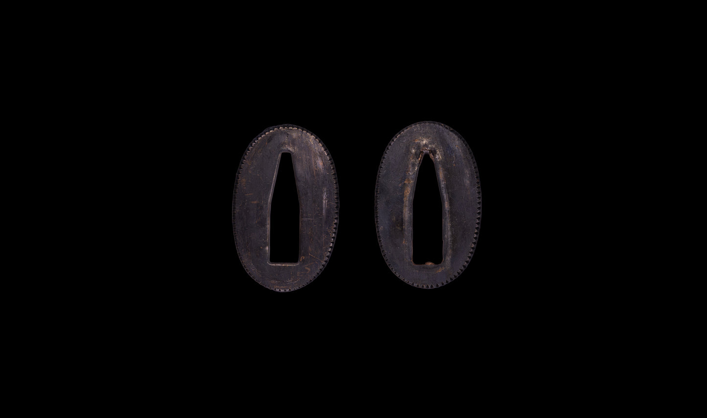 Antique Japanese Katana Sword signed Jumyo with Reddish Koshirae