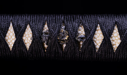 Antique Japanese Katana Sword signed Jumyo with Reddish Koshirae