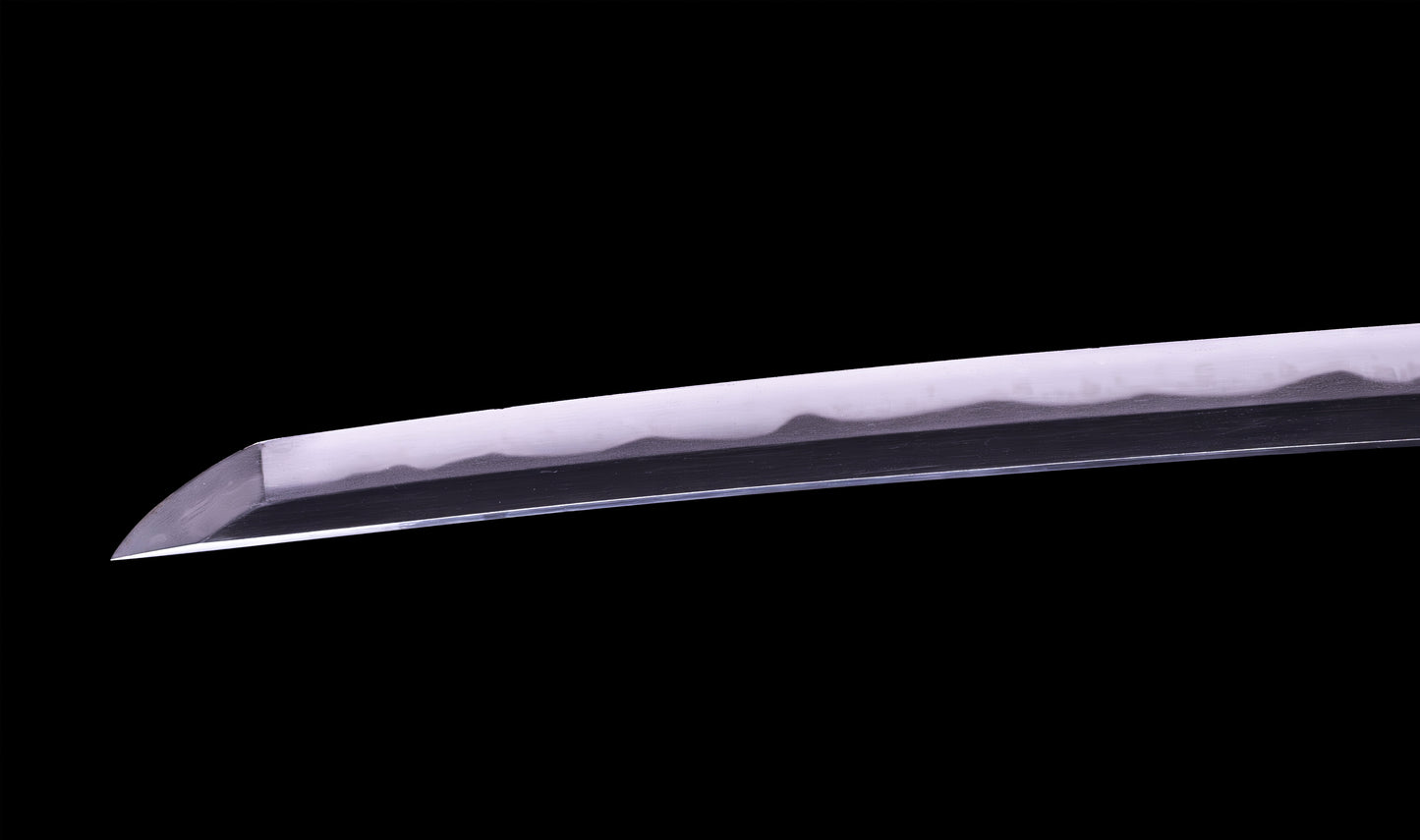 Antique Japanese Katana Sword signed Jumyo with Reddish Koshirae