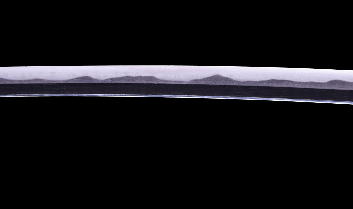 Antique Japanese Katana Sword signed Jumyo with Reddish Koshirae