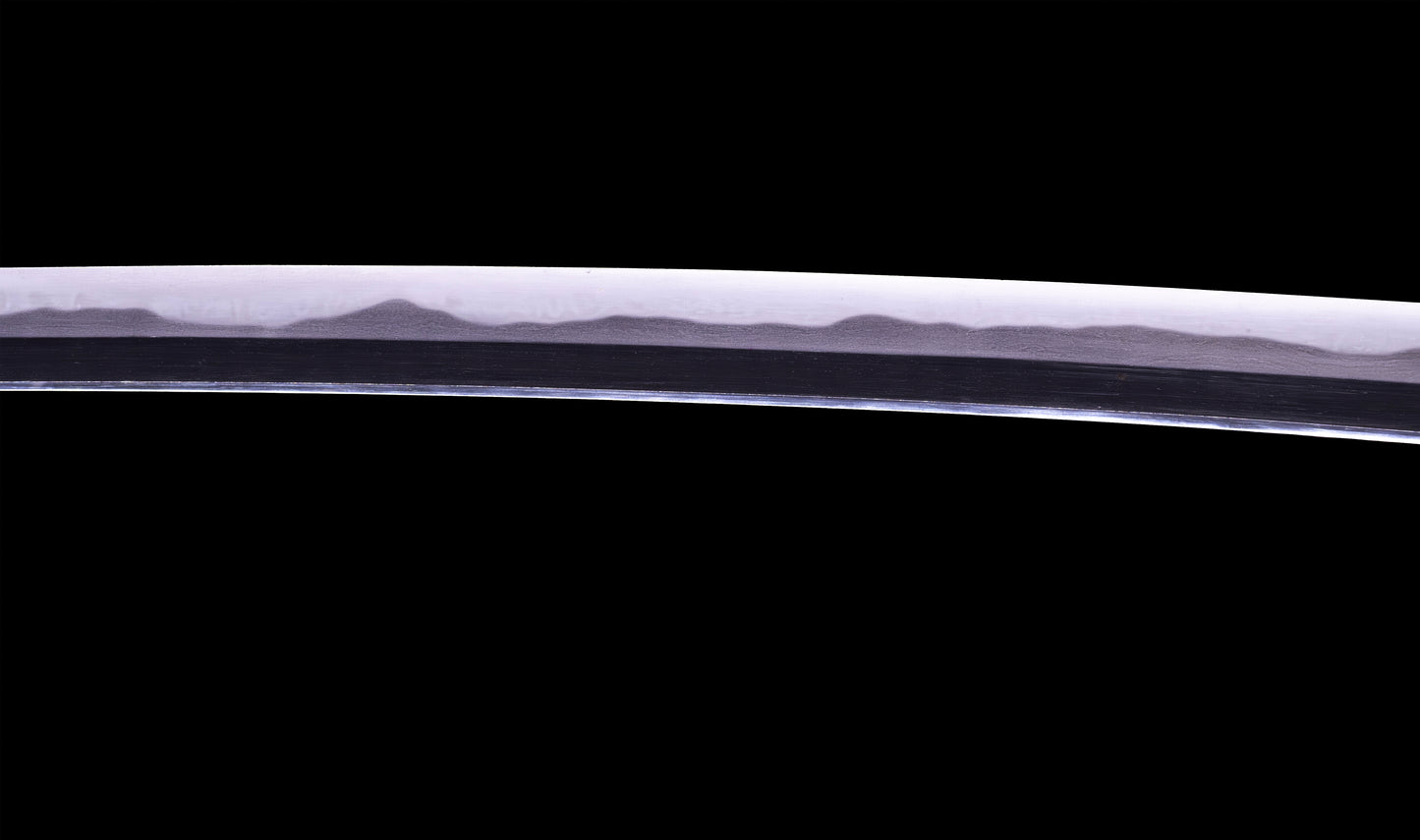 Antique Japanese Katana Sword signed Jumyo with Reddish Koshirae