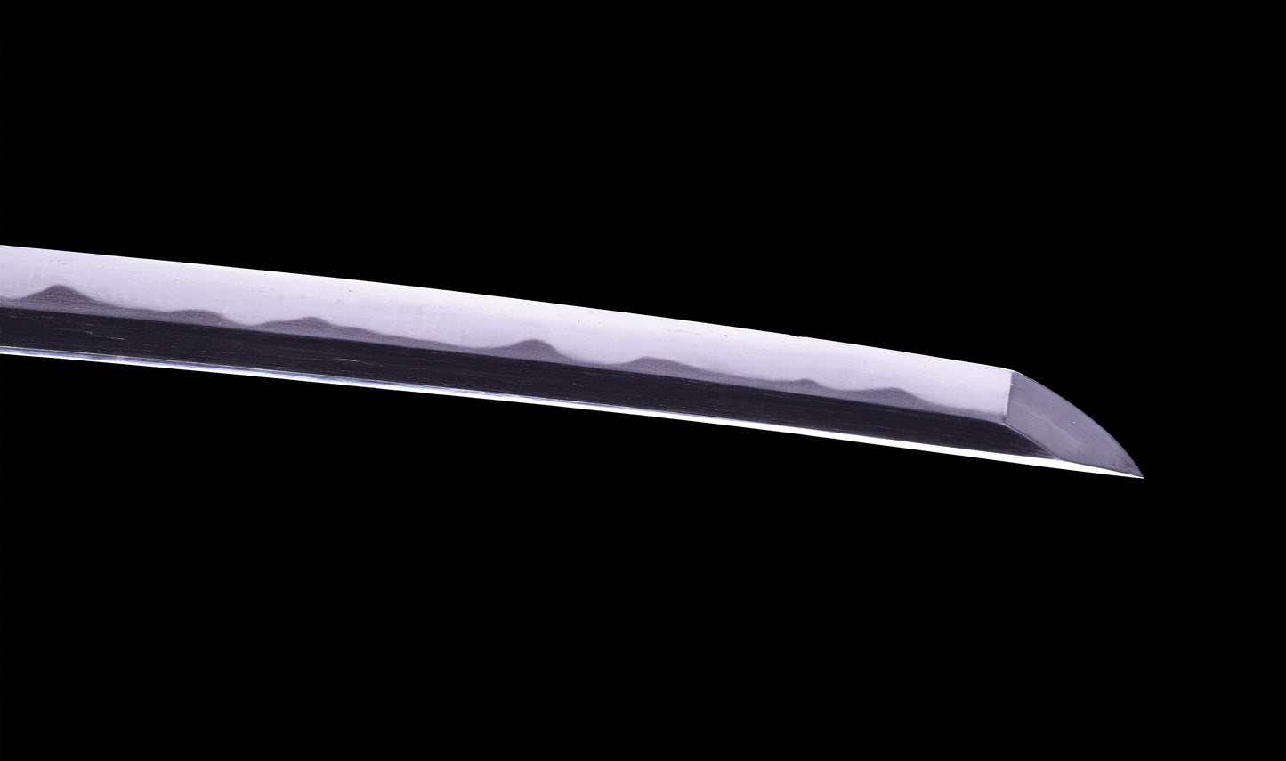 Antique Japanese Katana Sword signed Jumyo with Reddish Koshirae