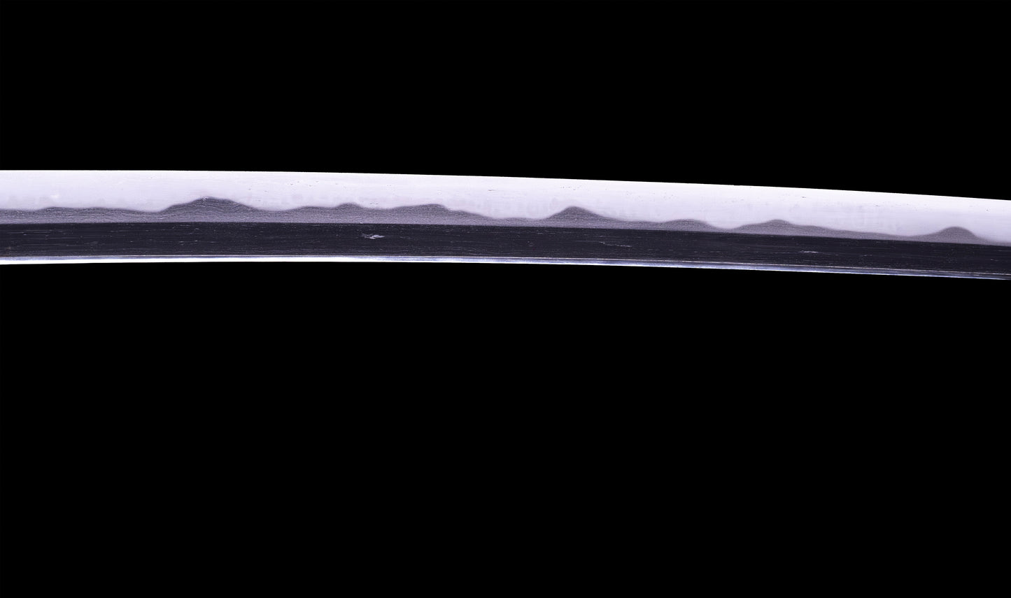 Antique Japanese Katana Sword signed Jumyo with Reddish Koshirae