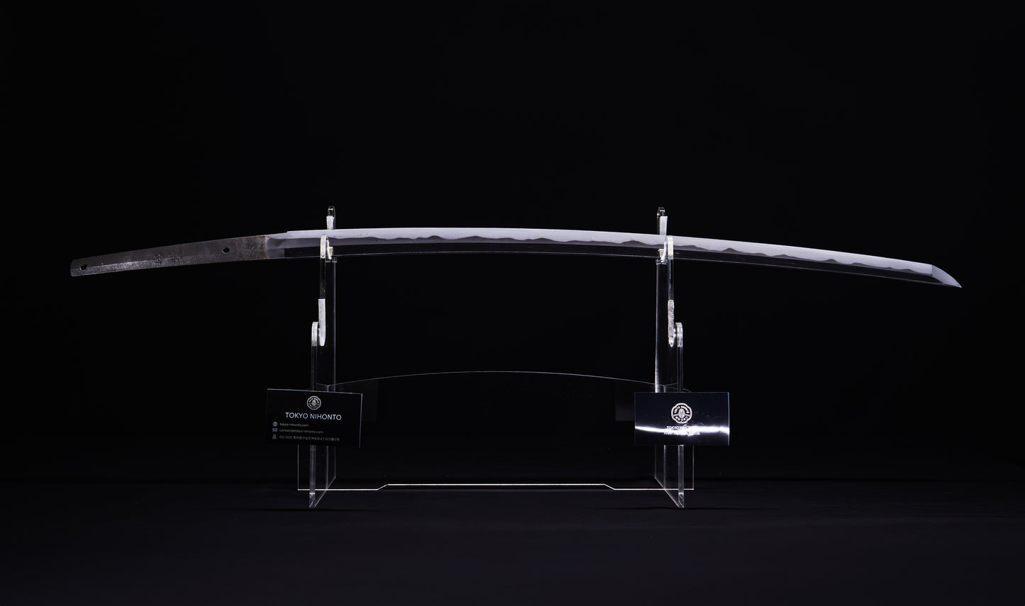 Antique Japanese Katana Sword signed Jumyo with Reddish Koshirae