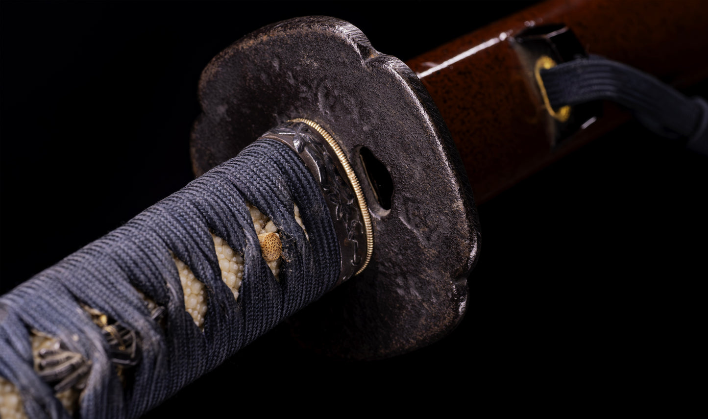 Antique Japanese Katana Sword signed Zenjo, with Koshirae - HOZON