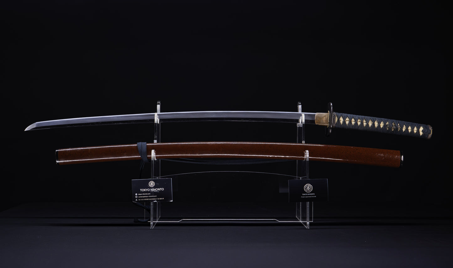 Antique Japanese Katana Sword signed Zenjo, with Koshirae - HOZON