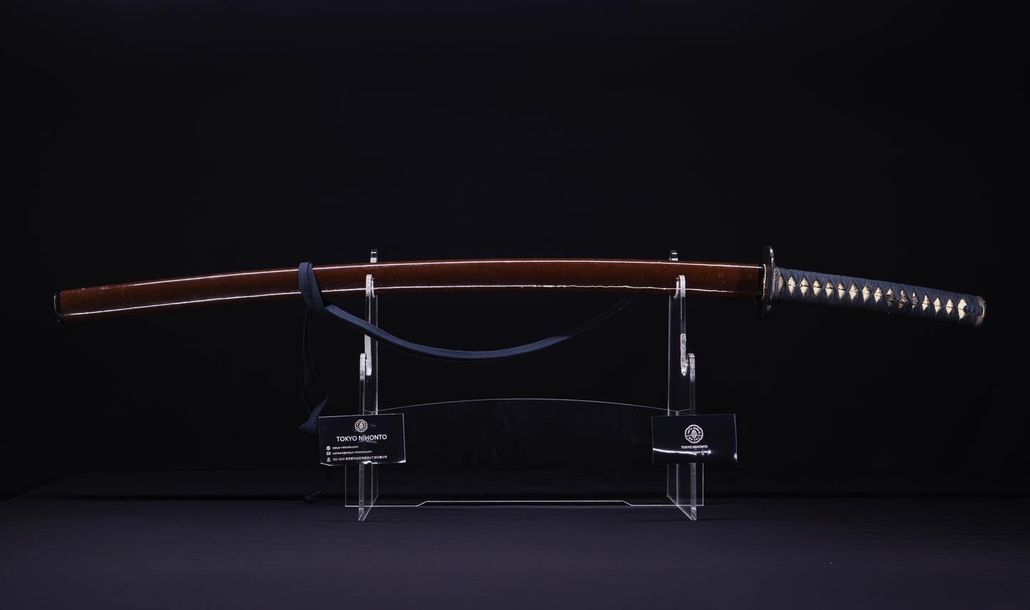 Antique Japanese Katana Sword signed Zenjo, with Koshirae - HOZON