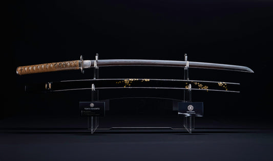 Antique Japanese Katana Sword signed Hiromasa - Showa Era - Gold Makie Nagoya Koshirae