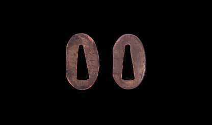 Antique Japanese Katana Sword with Tombo Dragonfly Menuki & Sansui Landscape Tsuba