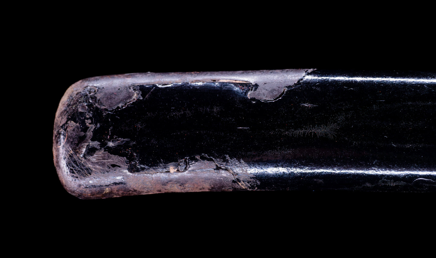 Antique Japanese Katana Sword with Tombo Dragonfly Menuki & Sansui Landscape Tsuba