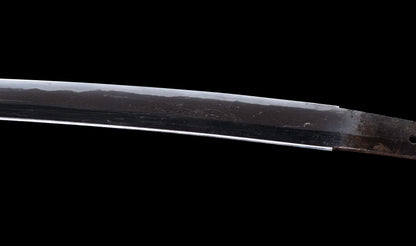 Antique Japanese Katana Sword with Tombo Dragonfly Menuki & Sansui Landscape Tsuba