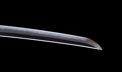 Antique Japanese Katana Sword with Tombo Dragonfly Menuki & Sansui Landscape Tsuba