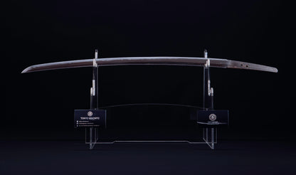 Antique Japanese Katana Sword with Tombo Dragonfly Menuki & Sansui Landscape Tsuba