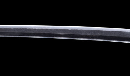 Katana japonesa antigua firmada Kojima Katsumasa con tsuba de hierro tipo paisaje