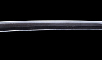 Katana japonesa antigua firmada Kojima Katsumasa con tsuba de hierro tipo paisaje