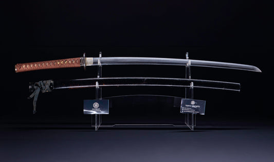 Antique Japanese Katana Sword signed Kojima Katsumasa with Iron Landscape Tsuba