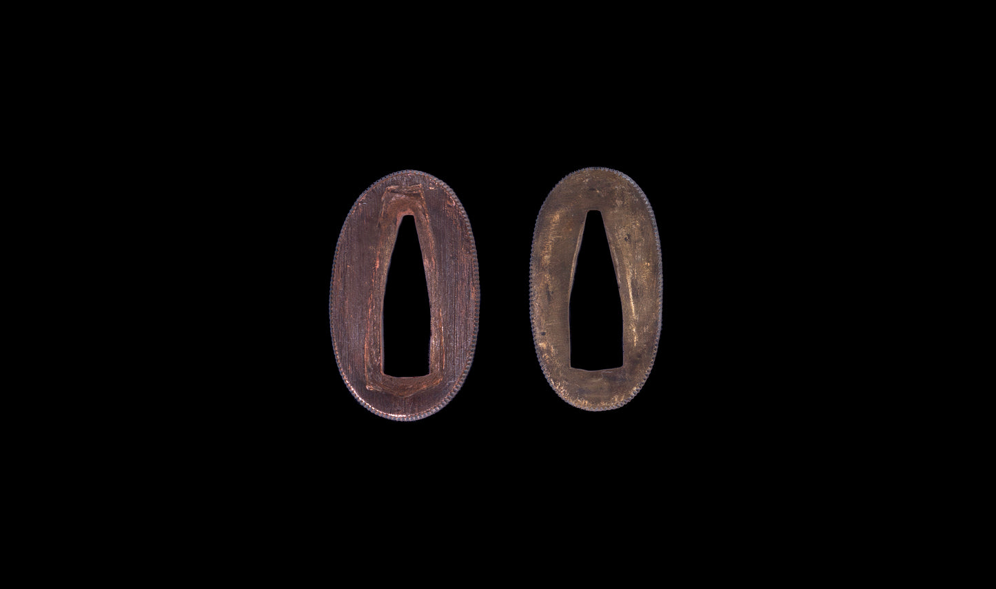 Katana japonesa antigua de Kaifu con doble Hozon y tsuba Gunbai de Myōchin