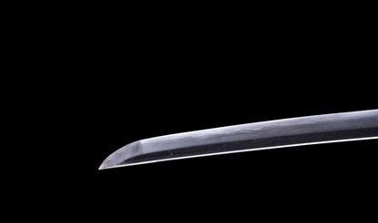 Katana japonesa antigua de Kaifu con doble Hozon y tsuba Gunbai de Myōchin