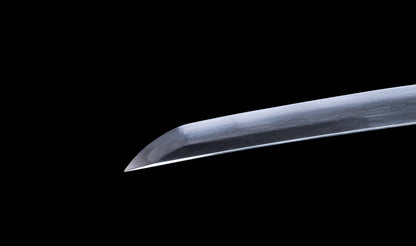 Antique Japanese Katana Sword with Notare-Gunome Hamon signed Ishidō Teruhide — 10th Generation Ishidō School — Tamahagane