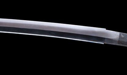 Antique Japanese Katana Sword with Notare-Gunome Hamon signed Ishidō Teruhide — 10th Generation Ishidō School — Tamahagane