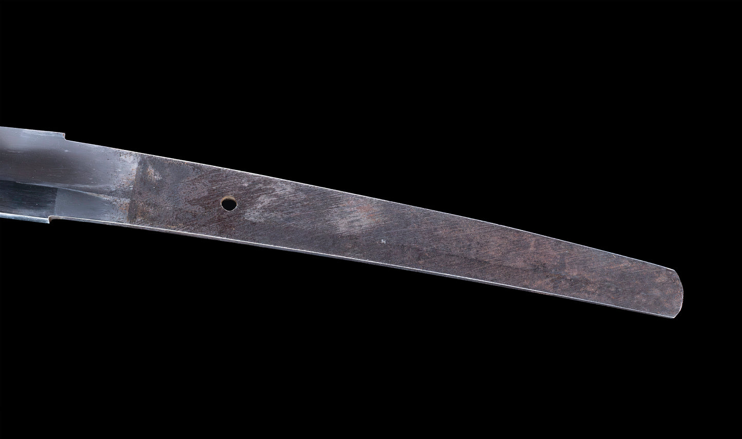 Antique Japanese Katana Sword with Notare-Gunome Hamon signed Ishidō Teruhide — 10th Generation Ishidō School — Tamahagane
