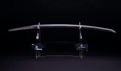 Antique Japanese Katana Sword with Notare-Gunome Hamon signed Ishidō Teruhide — 10th Generation Ishidō School — Tamahagane