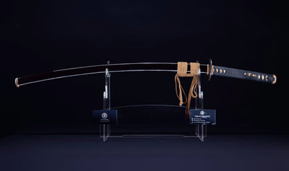 Antique Japanese Katana Sword with Notare-Gunome Hamon signed Ishidō Teruhide — 10th Generation Ishidō School — Tamahagane