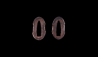 Antique Japanese Katana Sword with Toran Hamon and Cherry-Blossom Iron Tsuba — Osaka Shintō