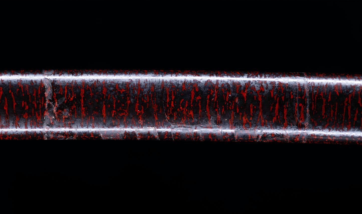 Antique Japanese Katana Sword with Toran Hamon and Cherry-Blossom Iron Tsuba — Osaka Shintō