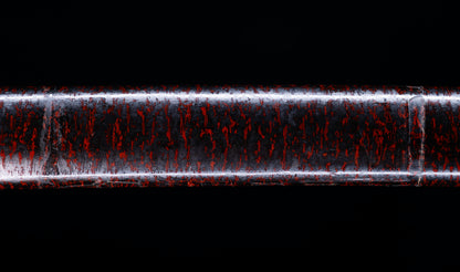 Antique Japanese Katana Sword with Toran Hamon and Cherry-Blossom Iron Tsuba — Osaka Shintō